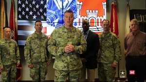 A USACE Birthday greeting from SWD Commander Brig. Gen. Beck