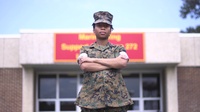 Former Army Specialist, Shakiera Kapp, is awarded 2nd MAW Marine of the Year
