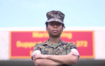 Former Army Specialist, Shakiera Kapp, is awarded 2nd MAW Marine of the Year