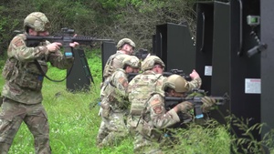 B-roll of 88 SFS Defenders completing Shoot, Move and Communicate training