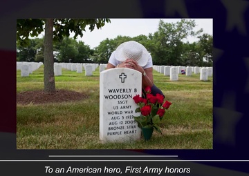 First Army Honors Staff Sgt. Waverly Woodson Jr.