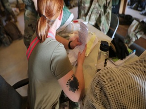 U.S. Army Reserve Soldiers with the 855th Quartermaster Company Provide Laundry Facilities During WAREX 86-21-02