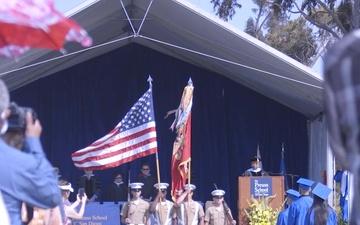 1st Marine Division Color Guard graduation presentation