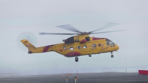 CH-149 Cormorant launch at CFS Alert
