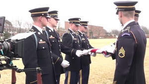 Old Guard Flag Folding B Roll
