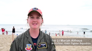 Maryland Air National Guard A-10 Thunderbolt II Performs at Ocean City Air Show
