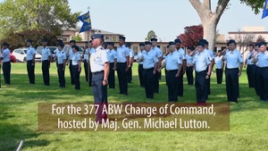 377 ABW Change of Command