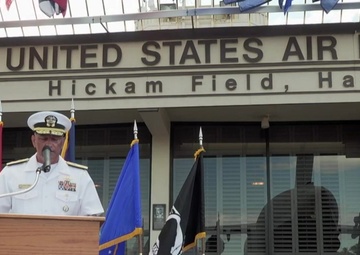 USS Oklahoma Group Remains Honorable Carry Ceremony