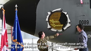 100 ARW Honors 100 BG Pilot Robert 'Rosie' Rosenthal