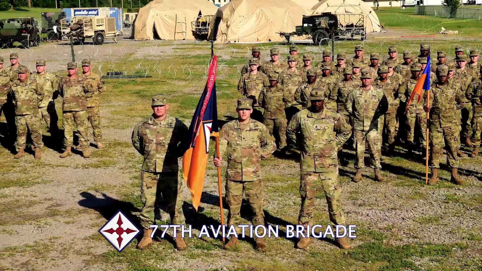 Annual training for the Peacemakers of the 77th Aviation Brigade took place during a sweltering heat wave June 3-18, 2021, at home station and Fort Chaffee Joint Maneuver Training Center, Barling, Ark.  The Soldiers of the 1-114th Aviation Regiment, 777TH Aviation Support Battalion, and Headquarters and Headquarters Company, 77th Combat Aviation Brigade kept hydrated and completed the mission in order to win the day!  The brigade also conducted missions with its out of state units from Oklahoma, Wyoming, and Alabama, as well as, their partner state of Texas.
