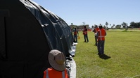 Tent buildup Andersen AFB June 2021