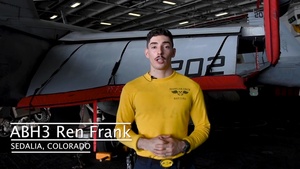 USS Ronald Reagan (CVN 76) Sailor Spotlight: ABH3 Ren Frank