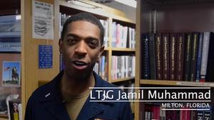 USS Ronald Reagan (CVN 76) Sailor Spotlight: LTJG Jamil Muhammad