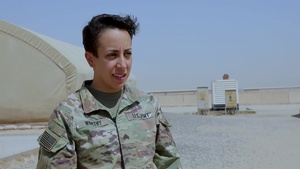 Sgt. Rebecca Worthy's U.S. Army Central 2021 Best Warrior Competition Interview