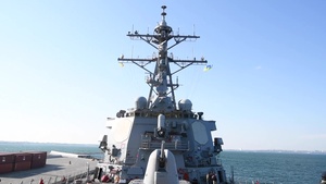 USS Ross (DDG 71) Arrives in Odesa, Ukraine for Exercise Sea Breeze 21