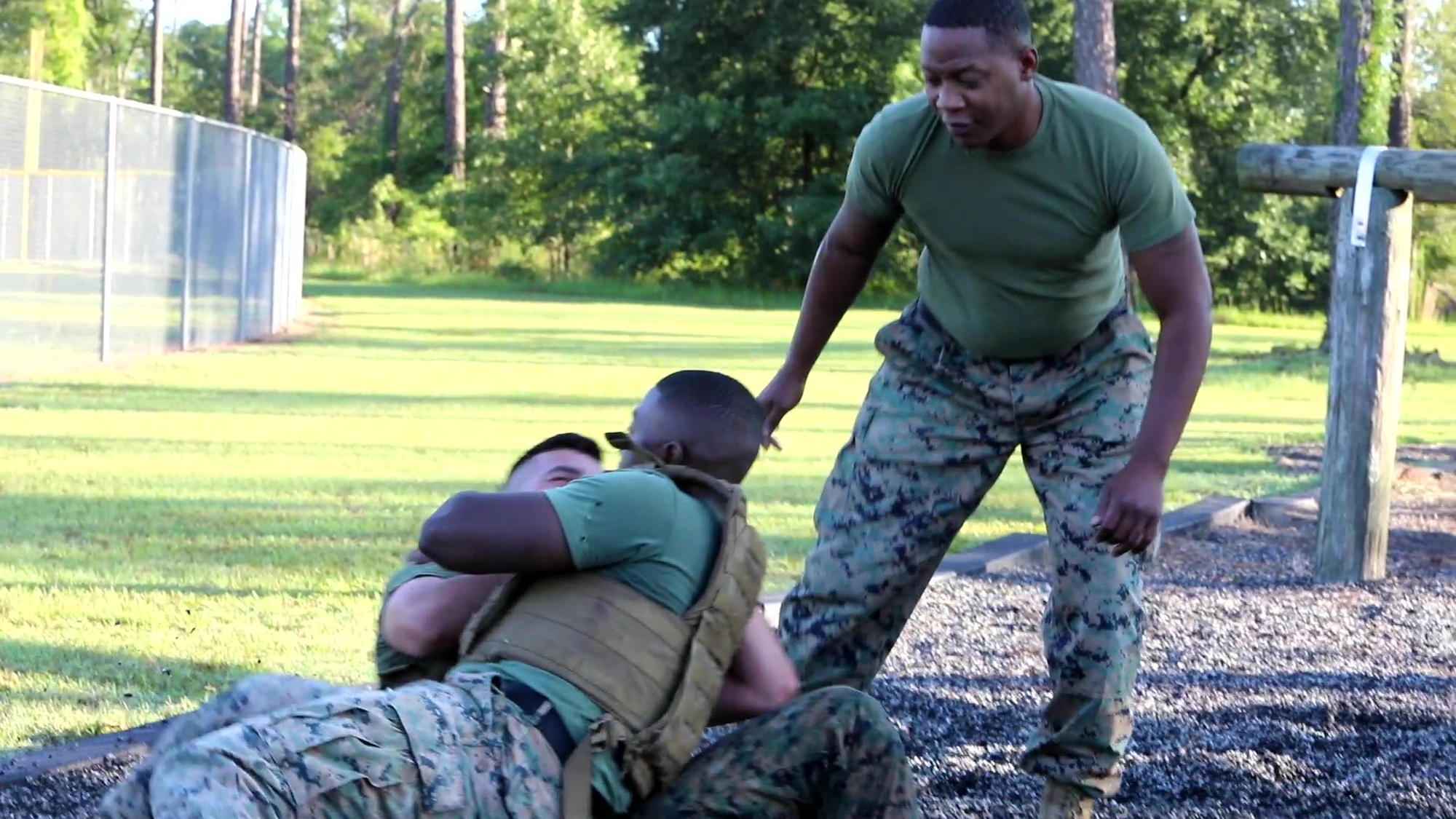MCLB Albany hosted a Battle Skills Test to implement challenging and realistic training, June 25. Teams completed all timed phases including  ground fighting, medical evaluation, Kim&#39;s Game, and pistol range. The end state (of this training) is to teach field craft and critical thinking skills while enhancing the Marines’ physical fitness and team building skills.<br /><br />#semperfi<br />#oorah