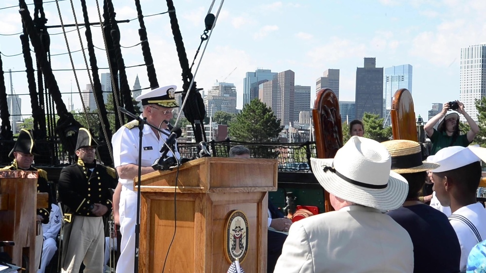 DVIDS - Video - CNO Speaks at USS Constitution Naturalization Ceremony