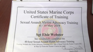 SAPR Victim's Advocate: Sgt. Elsie Webster
