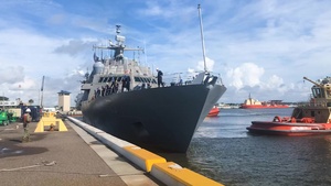 USS Billings Departure Timelapse 2