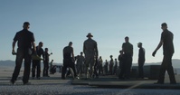 Marines with MWSS 374 (-) conduct a Rhino Push