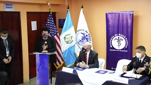 U.S. military and CDC donate vaccine freezers to Guatemala City