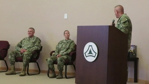 Outgoing Fort McCoy Garrison CSM provides departing remarks during ceremony, Part I