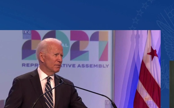 President Biden and the First Lady Deliver Remarks at the NEA's Annual Representative Assembly