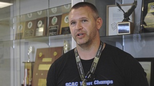 Cody Lamb, faculty of La Salle High School speaks about his experience during the Educator Lift