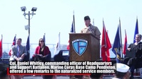 Service members become citizens during all-military naturalization ceremony