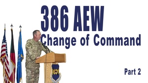 386 AEW Change of Command