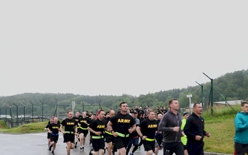 Multinational Task Force Run in Hohenfels, Germany