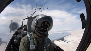 Idaho A-10 Thunderbolts Fire AIM-9 Cockpit B-Roll