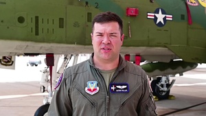 A-10C Thunderbolt II Demonstration Team pilot PSA: Binghamton, NY
