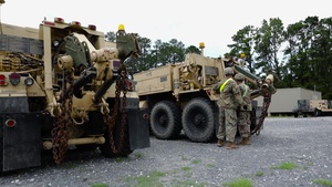Arkansas Guardsmen pre-position equipment at JRTC