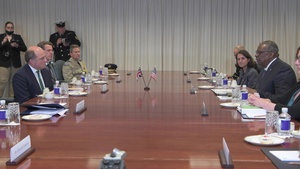 Secretary Austin Welcomes U.K. Secretary of State for Defence Ben Wallace to the Pentagon