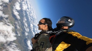 US Army Reenlistment Ceremony with a Skydive