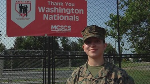 Washington Nationals - Lance Cpl. Addysyn Tobar