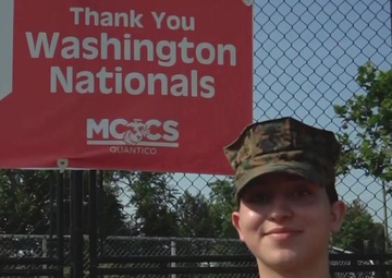 Washington Nationals - Lance Cpl. Addysyn Tobar