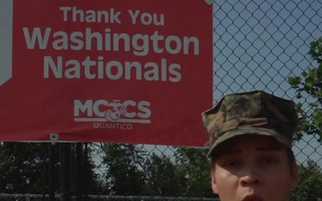 Washington Nationals - Lance Cpl. Jessica Foraker