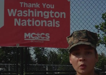Washington Nationals - Lance Cpl. Jessica Foraker