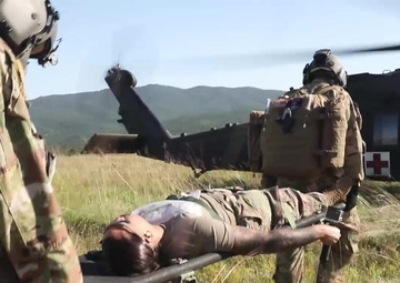 U.S. Army pilots, medics conduct MEDEVAC training in Bulgaria B-Roll