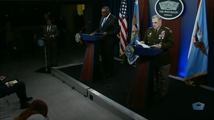 Secretary of Defense, Joint Chiefs Chairman Hold Press Briefing