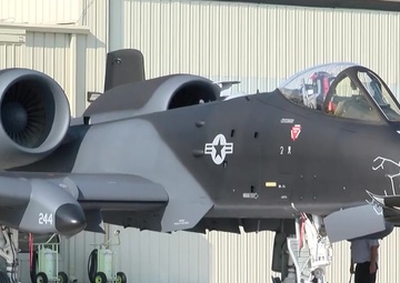 ANG paint facility finishes Blacksnake paint on Indiana ANG A-10