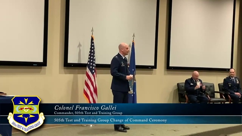 505th Test and Training Group Change of Command Ceremony