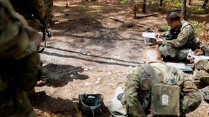 Artillerymen plan recon mission