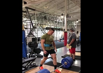 New York National Guard Soldier sets new weight lifting record
