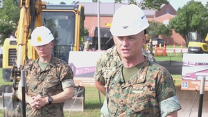 Ground Breaking for P-162 H&HS and MWSH-2 Headquarters