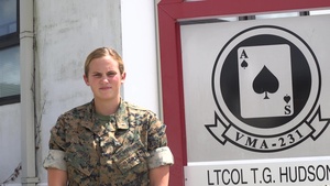 1st Lt. Erin Jordan addresses Naval Academy midshipman