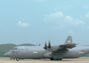 Airfield Operations at McLaughlin Air National Guard Base during Sentry Storm 2021