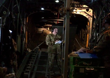 167th AES perform a simulated medevac mission aboard a C-130 H3